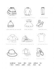 Clothes - ESL worksheet by magdusia8