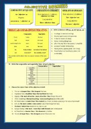 English Worksheet: Adjective degrees