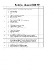 English Worksheet: Body parts 1