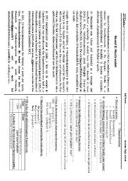 English Worksheet: Reading Comprehension A Moroccan athlete Nawal el Motawakil 