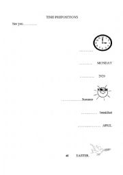 time preposition