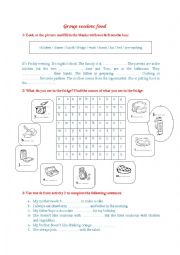 English Worksheet: food