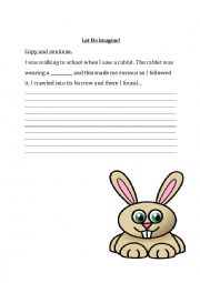 English Worksheet: Let us imagine! 