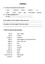 English Worksheet: Skibbereen Sinead OConnor