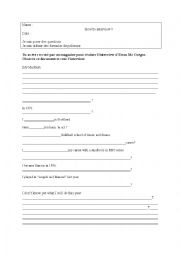 English Worksheet: interview