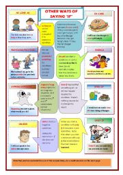 English Worksheet: Other ways of saying 