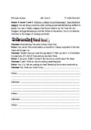 English Worksheet:                               Pollution, a threat to our environment.                    Save the earth                                                                                                                  