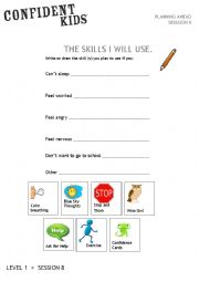 English Worksheet: stop and think