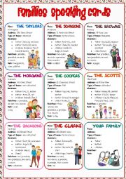 Families Speaking Cards