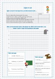 English Worksheet: have to do 