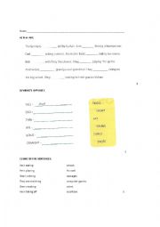 English Worksheet: Describing people and animals