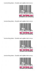 English Worksheet: Buy Nothing Day