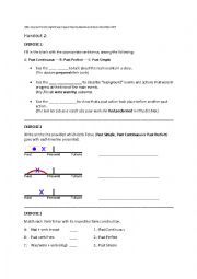 English Worksheet: Narrative Tenses