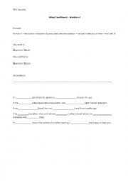 English Worksheet: Mixed Conditionals