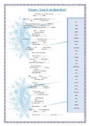 English Worksheet: Song: Love is an open door - Frozen