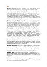 English Worksheet: ABC GAMES