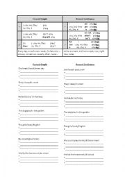 English Worksheet: Present Simple and Continuous