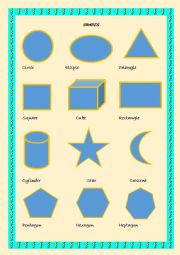 English Worksheet: Shapes