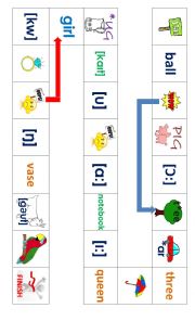 English Worksheet: Digraphs Boardgame