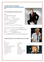 English Worksheet: SONG 