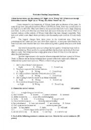 English Worksheet: Worksheet 