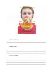 English Worksheet: supersize me dvd cover