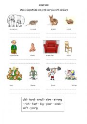 English Worksheet: comparisons