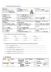 English Worksheet: weather vocabulary