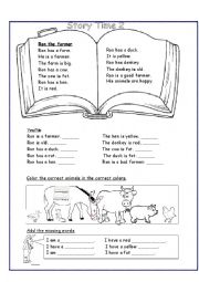 English Worksheet: Ron -The farmer