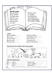 English Worksheet: Ron -The farmer