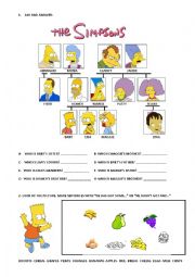 English Worksheet: THE SIMPSONS