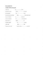 English Worksheet: Present simple tense