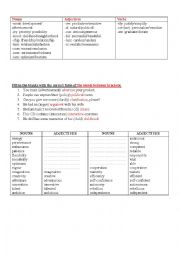 Prefixes and Suffixes