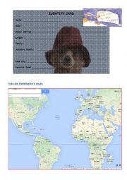 English Worksheet: PADDINGTON (film) PART1