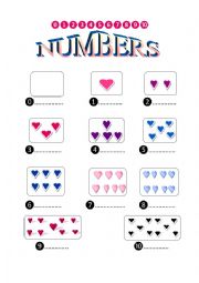 English Worksheet: The numbers