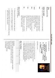 English Worksheet: Movie-Shakespeare in Love