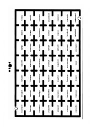 English Worksheet: 4 syllable pronunciation maze