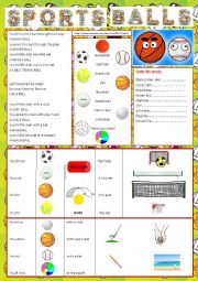 English Worksheet: SPORTS BALLS