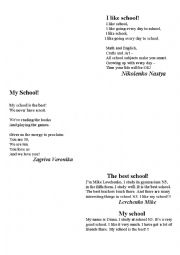 English Worksheet: kidspoems