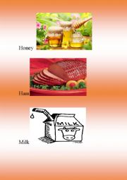 English Worksheet: Food