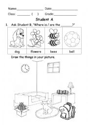 Preposition communicative exercise