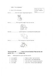 English Worksheet: Song 