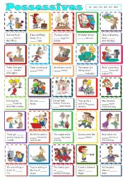 English Worksheet: Possessives