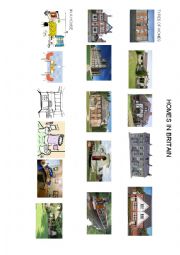 English Worksheet: Homes in Britain