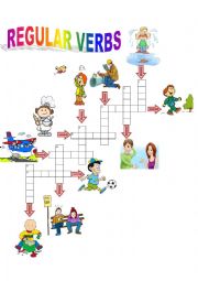 English Worksheet: Regular Verbs