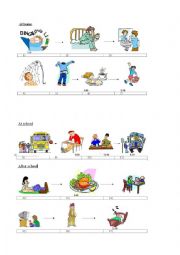 English Worksheet: ROUTINE