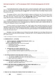 English Worksheet: MOCK EXAM