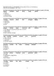 English Worksheet: Synonyms for PAU students