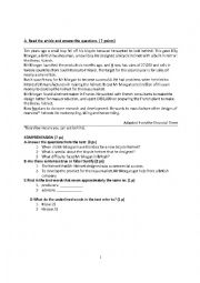 English Worksheet: bicycle helmet