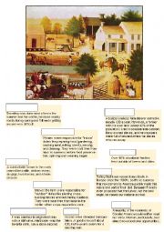 English Worksheet: Life in the colonies